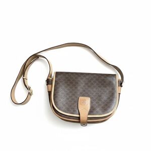 Celine Brown Leather Crossbody Bag